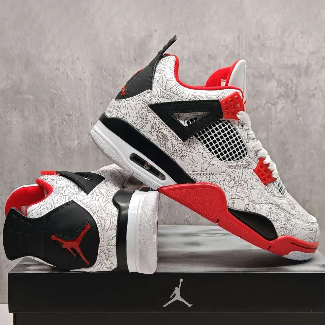 AJ 4 Retro "White Laser" Shoes Sneakers - nk0005251 - Image 6