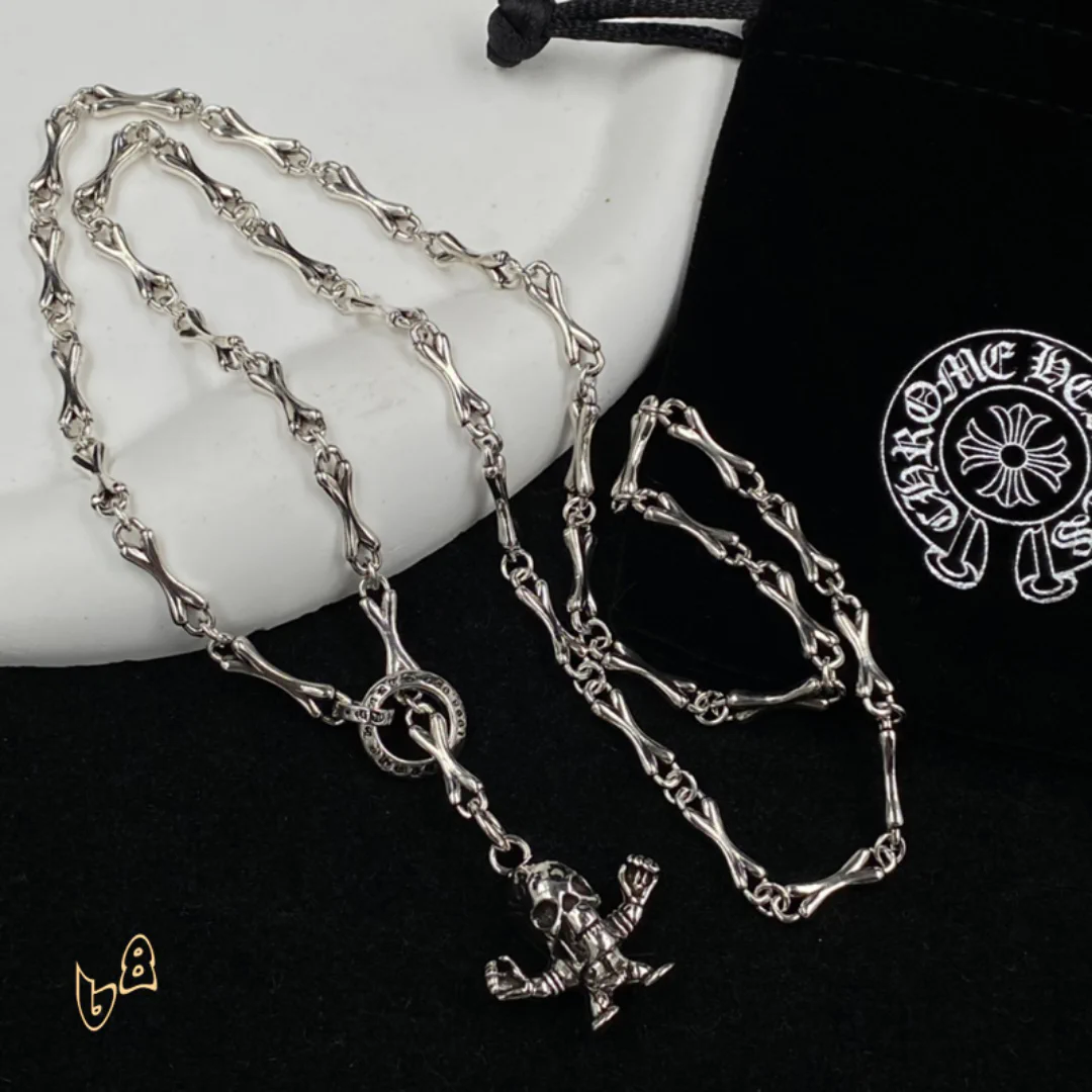 CH Skull Chain Necklace - CH0005