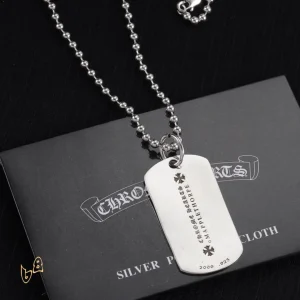 Alternative view of CH M Love Pattern Square Necklace - CH0006