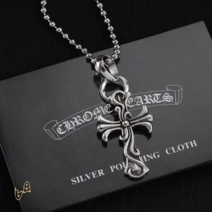 Alternative view of CH Cross Pendant Necklace - CH0030