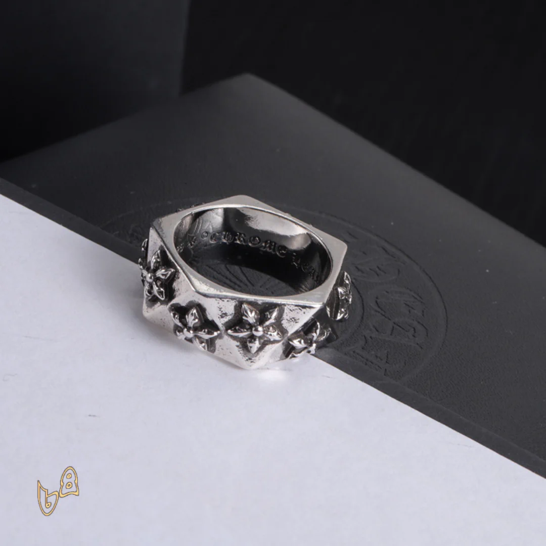 CH Cross Flower Ring - CH0099 - Image 5