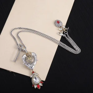 McQueen Silver Brass Necklace - MCQ0002