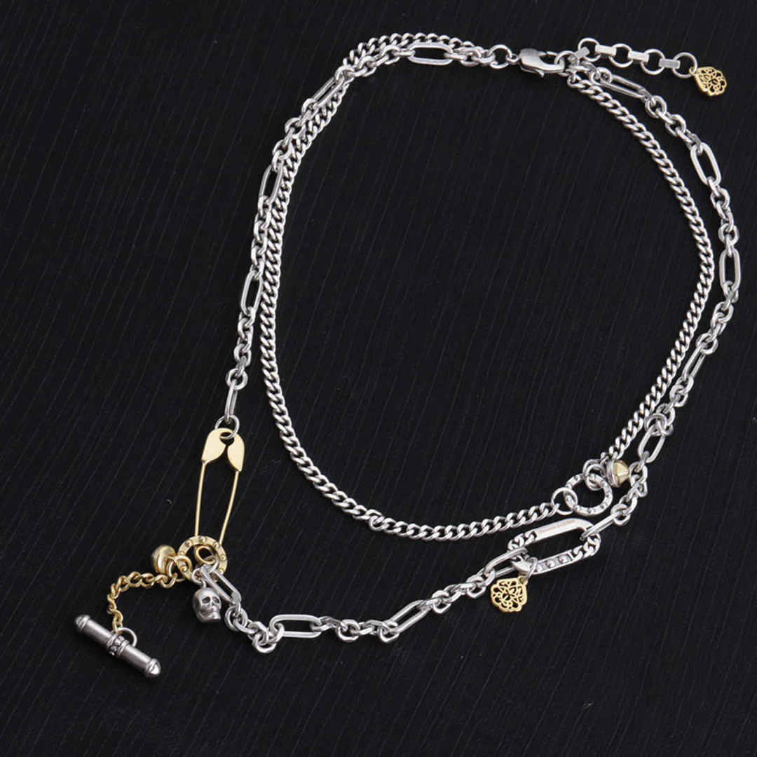 McQueen Safety Pin Necklace - MC0006 - Image 2