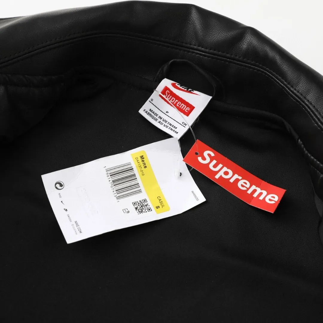 NK x SUP Leather Varsity Jacket - NK0009 - Image 13