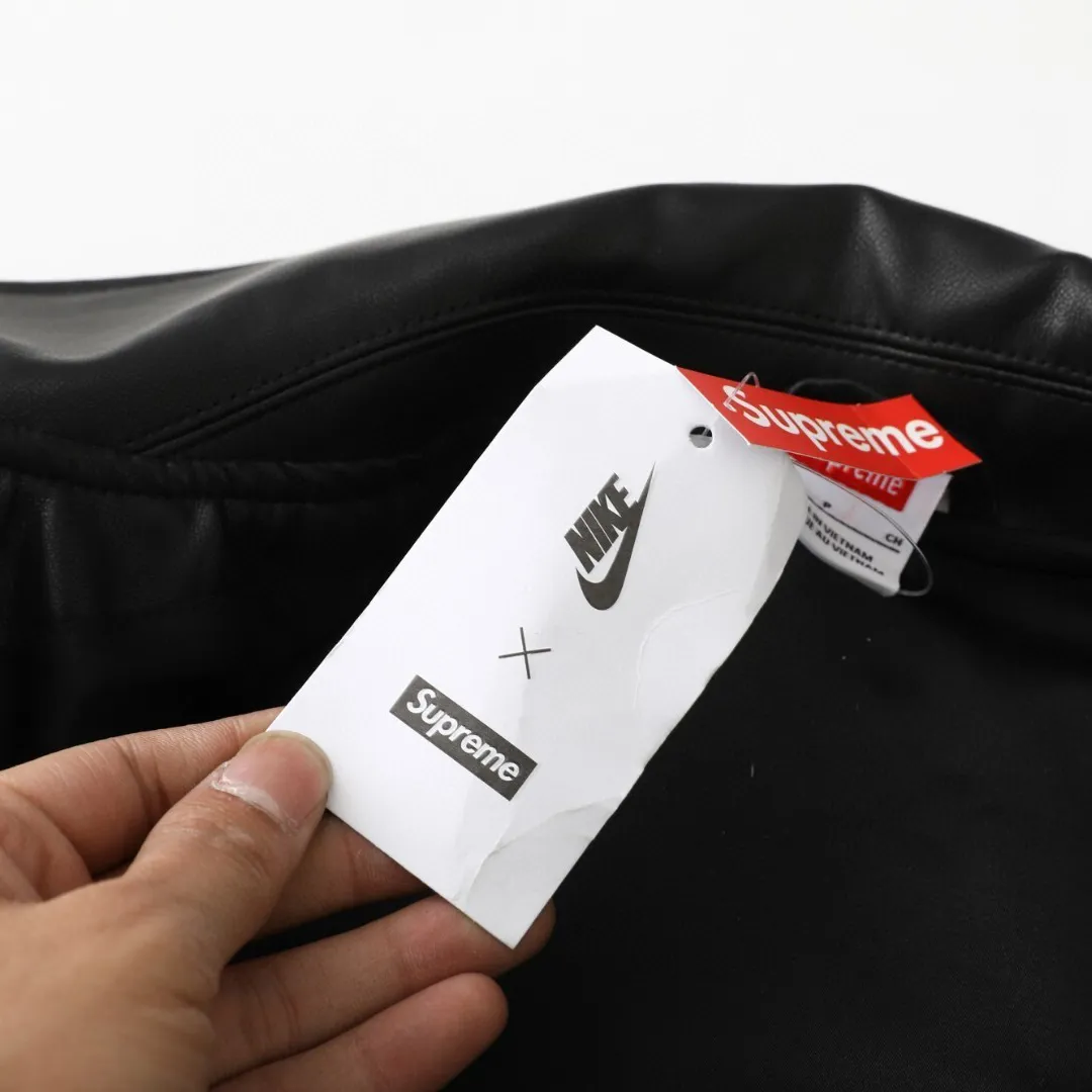 NK x SUP Leather Varsity Jacket - NK0009 - Image 14