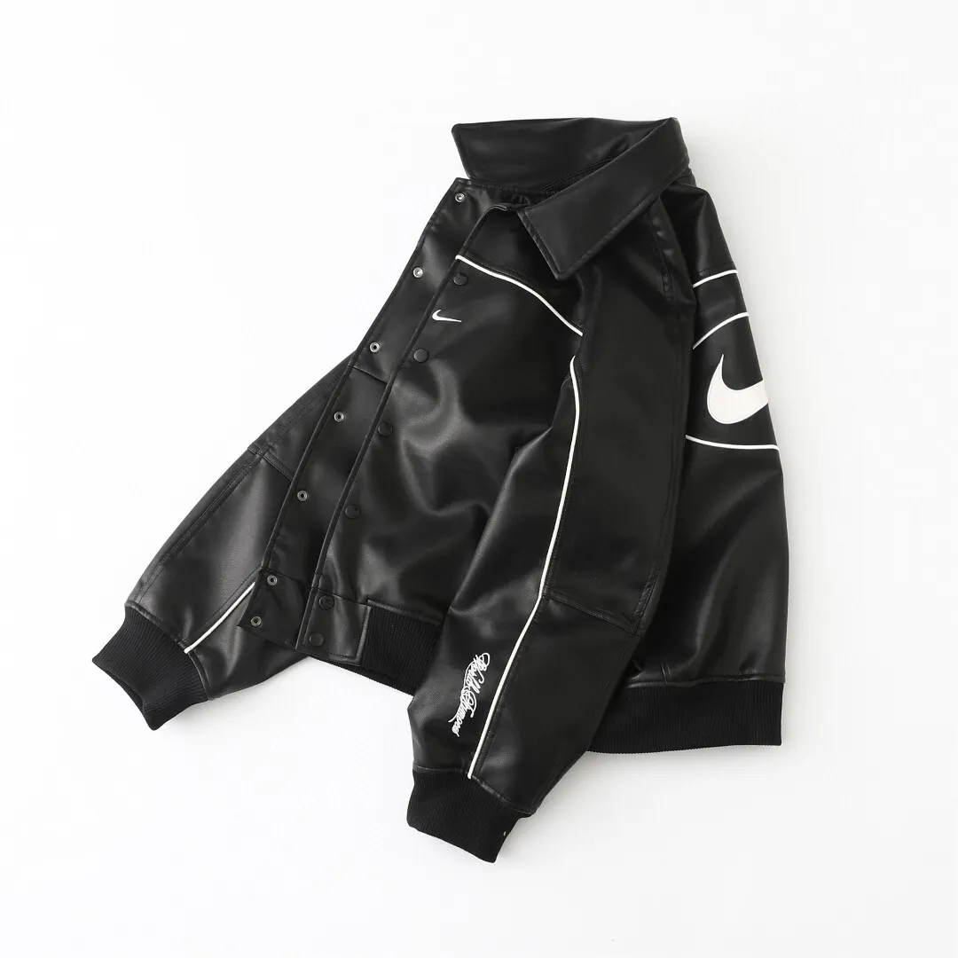 NK x SUP Leather Varsity Jacket - NK0009 - Image 3