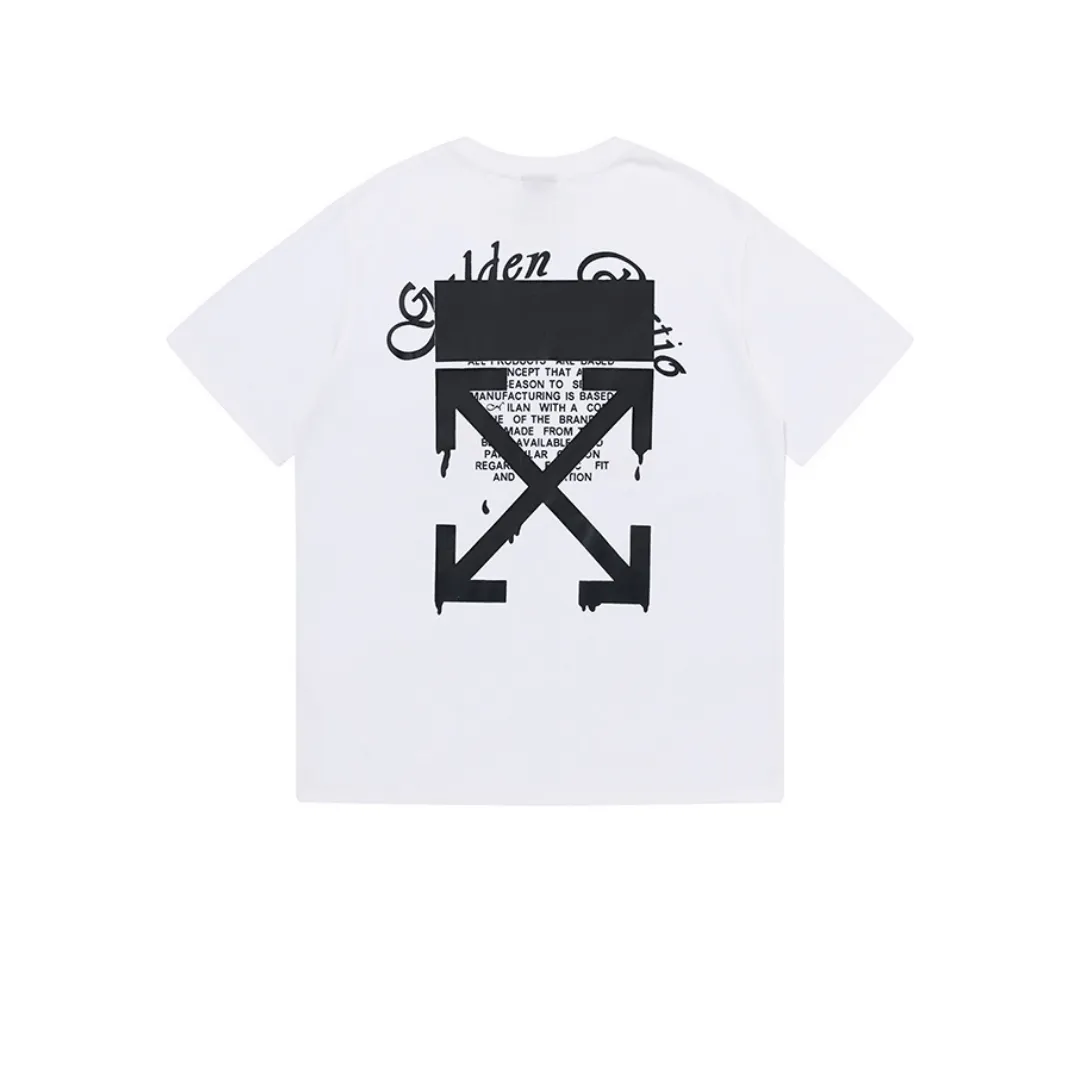 OW Dripping Arrows Slim Cotton T-Shirt - OW0011 - Image 2
