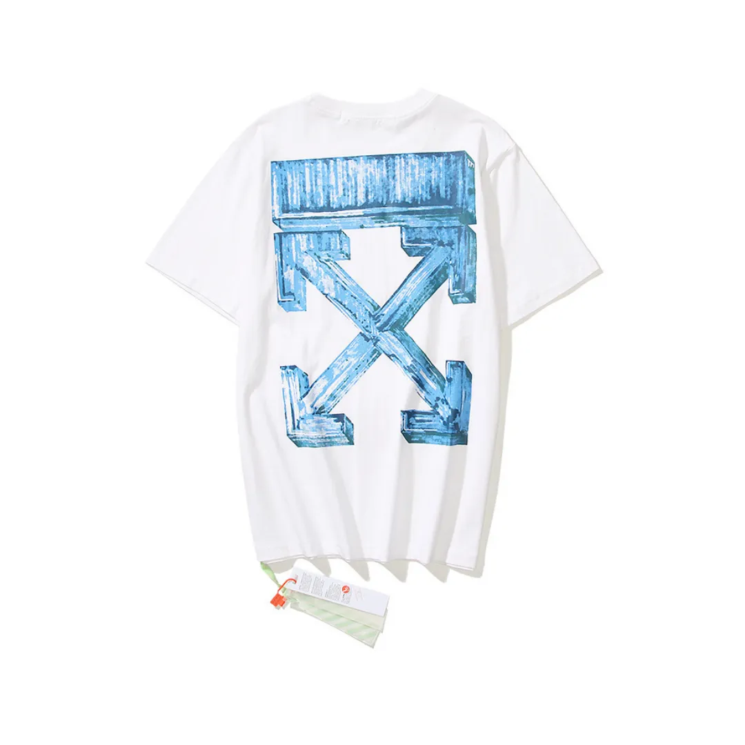 OW Co Virgil Abloh Back Arrow Cotton T-Shirt - OW0015 - Image 3