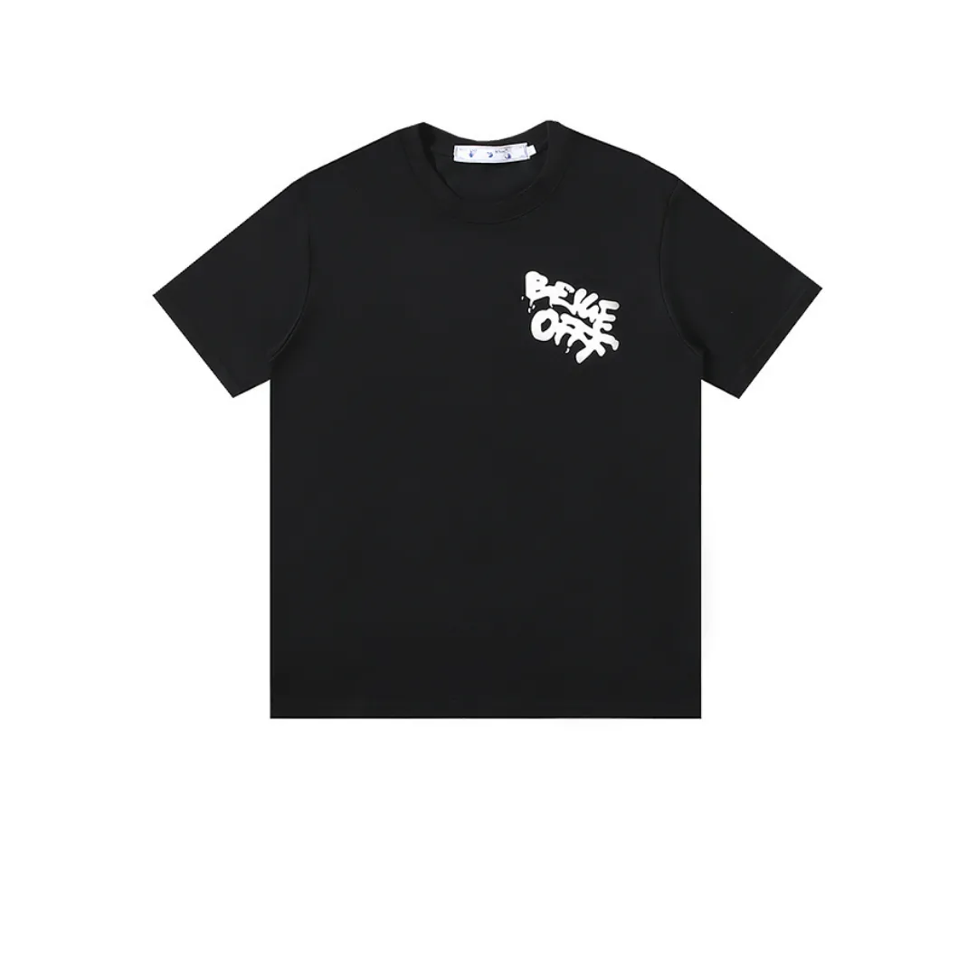 OW Logo Print Cotton T-Shirt - OW0018 - Image 3