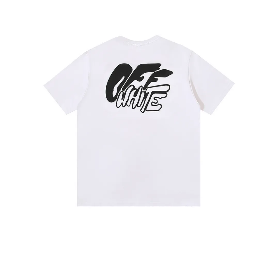 OW Logo Print Cotton T-Shirt - OW0018 - Image 2