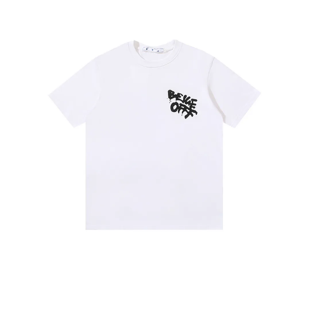 OW Logo Print Cotton T-Shirt - OW0018