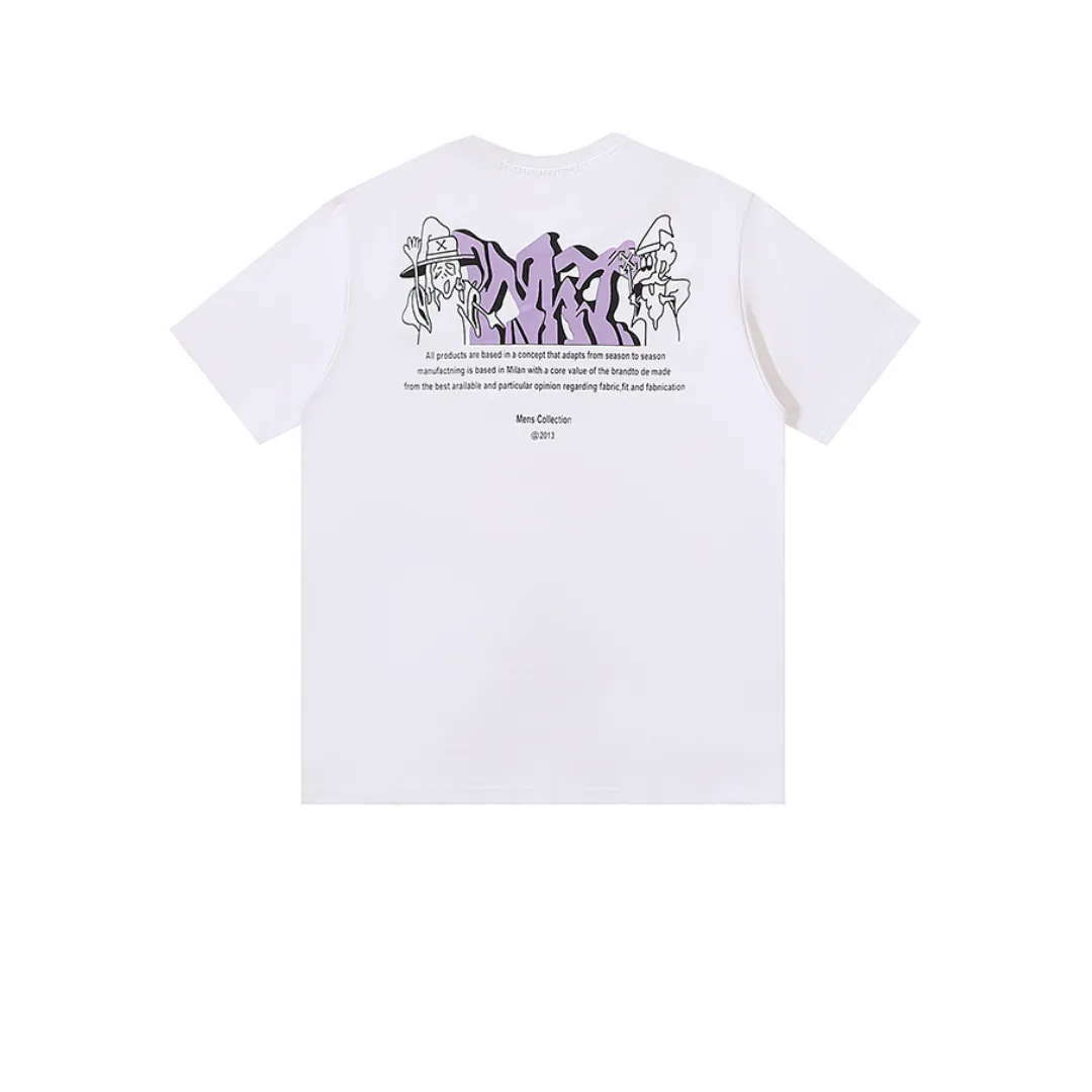 OW Co Virgil Abloh Wizard Graffiti Cotton T-Shirt - OW0020 - Image 4