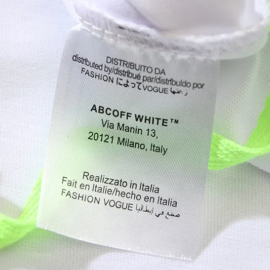 OW Co Virgil Abloh Wizard Graffiti Cotton T-Shirt - OW0020 - Image 8