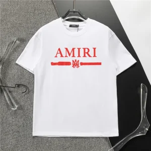 Alternative view of AM Logo-print Cotton T-shirt in White - 278 - ami0000278