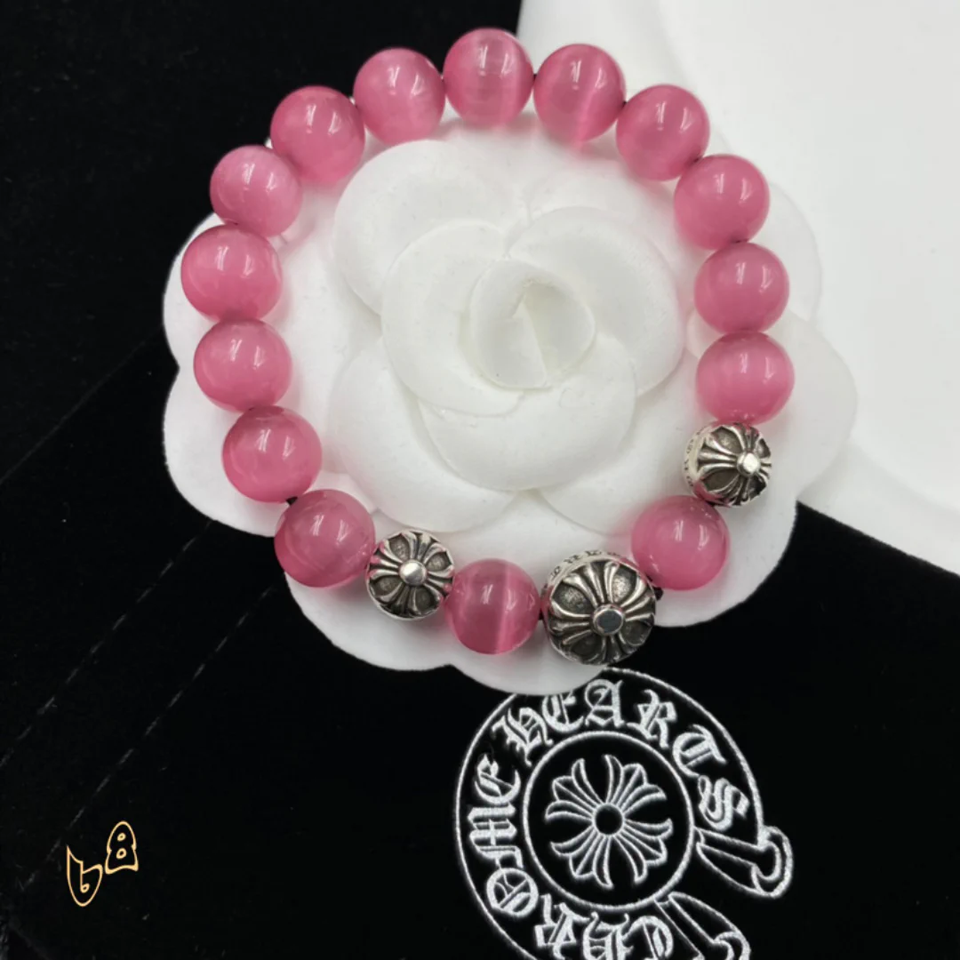 CH Pink Tiger Eye Stone Bracelet - CH0055