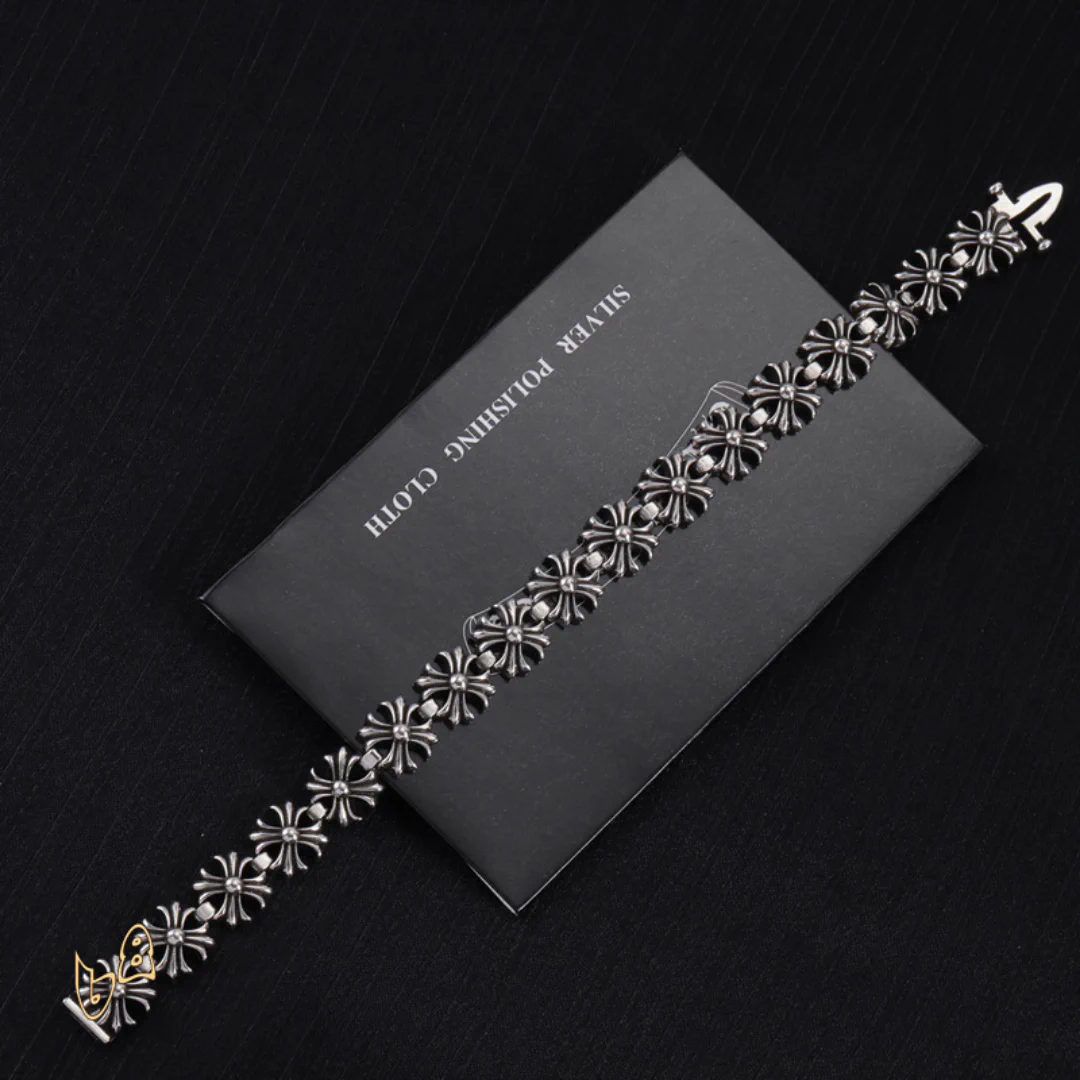 CH Cross Flower Bracelet - CH0068 - Image 4