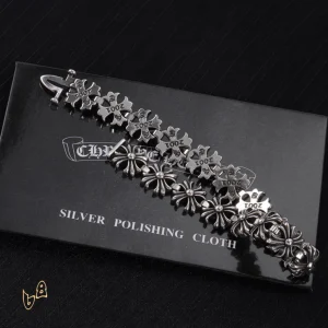 Alternative view of CH Cross Flower Bracelet - CH0068