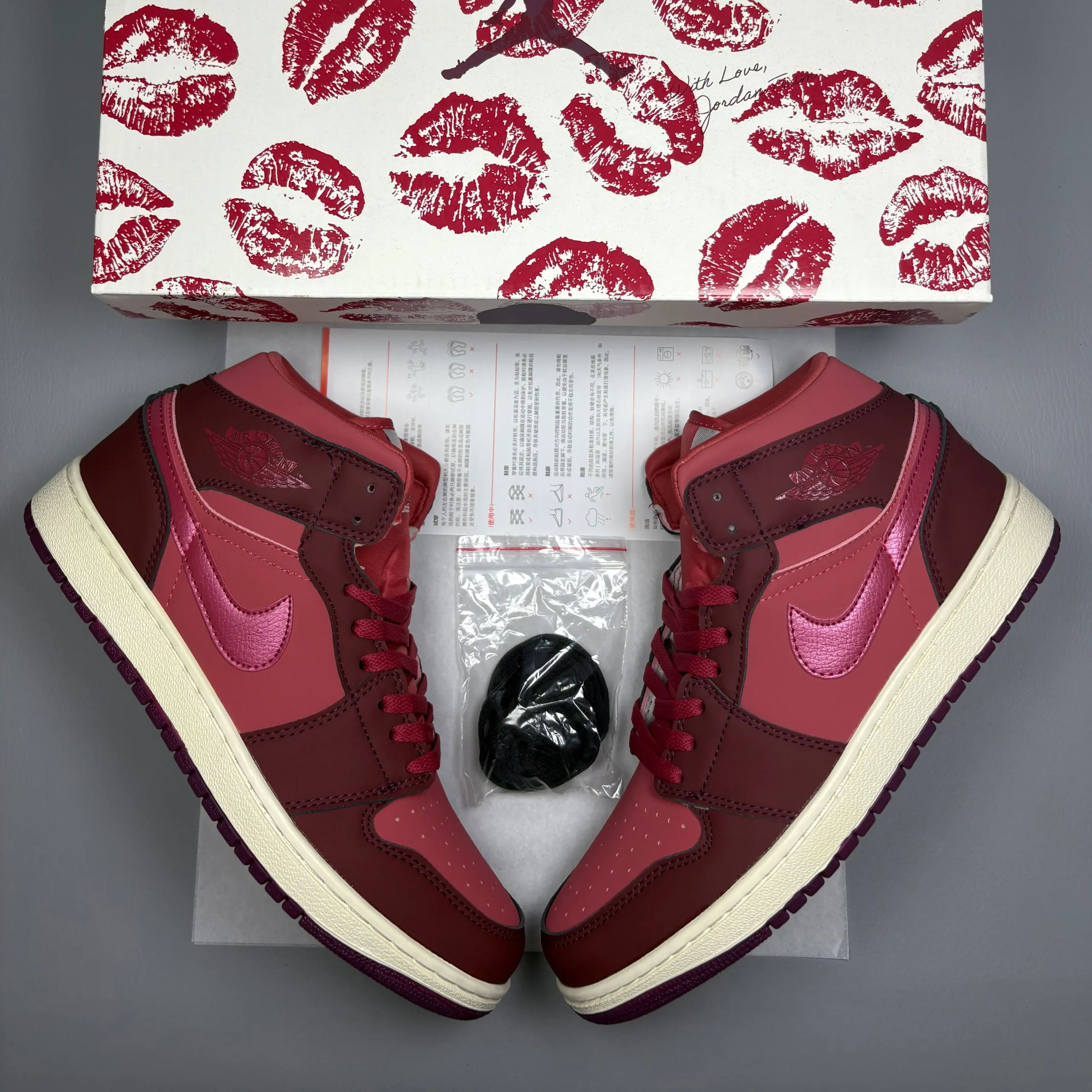 AJ 1 Mid SE 'Valentine's Day' Shoes Sneakers – nk0005313 - Image 7