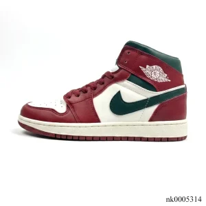 Alternative view of AJ 1 Mid "Redstone / Midnight Green" (2026) Shoes Sneakers – nk0005314