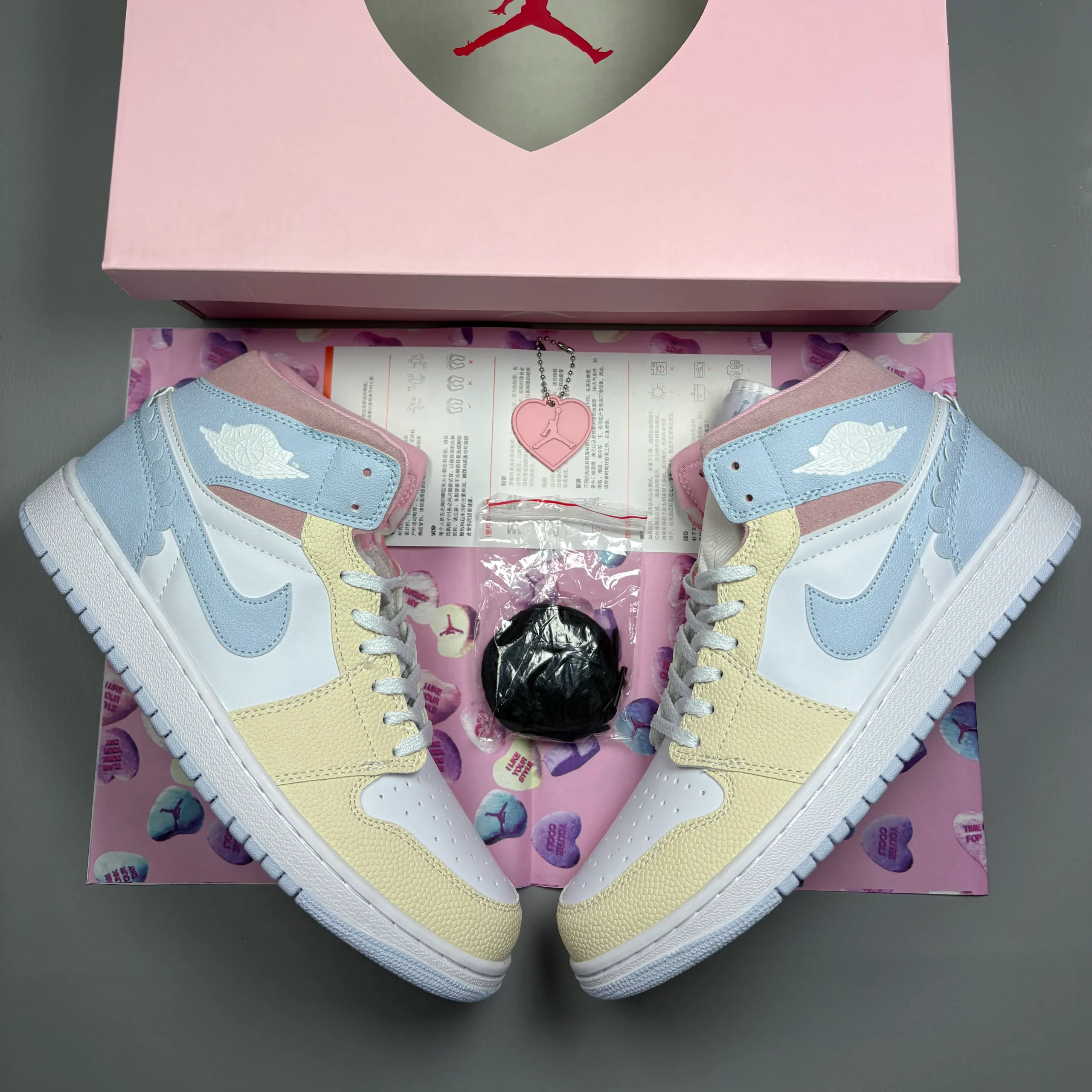 AJ 1 Mid SE Love Is In The Air/ Valentine's Day Shoes Sneakers – nk0005315 - Image 6