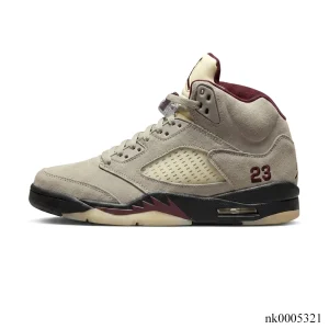 Alternative view of A Ma Maniére x AJ 5 “Light Bone” Shoes Sneakers - nk0005321