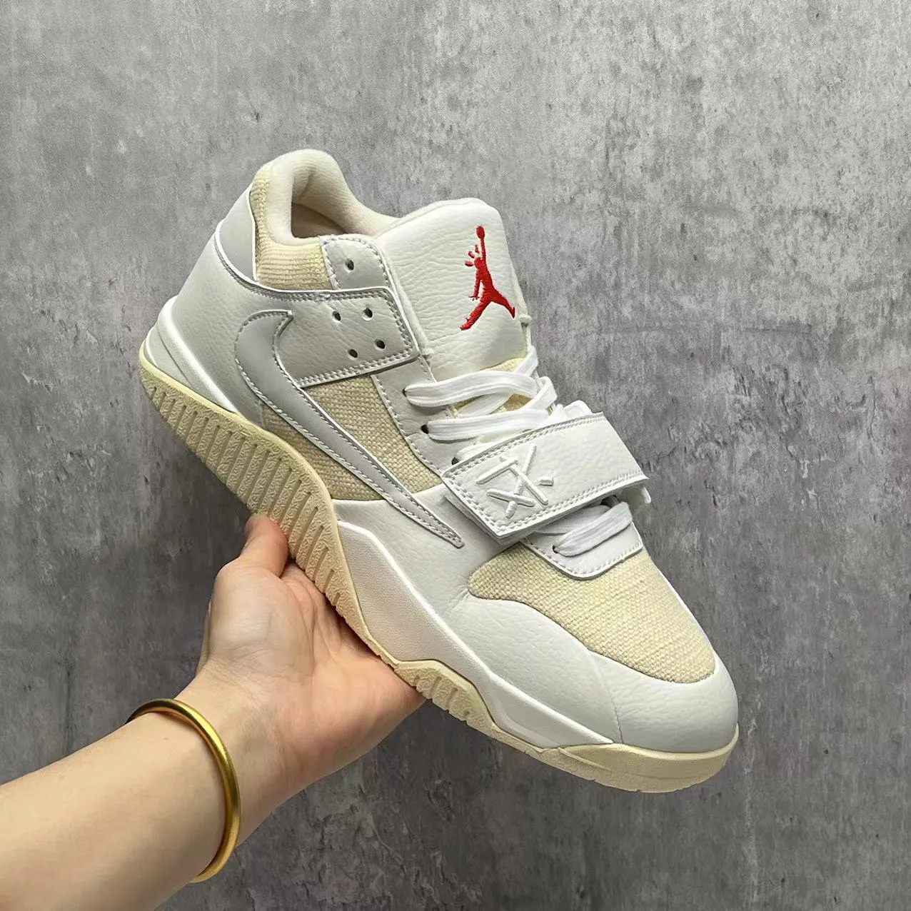 Travis Scott x AJ Jumpman Jack TR "White/Cream" Shoes Sneakers – nk0005326 - Image 10
