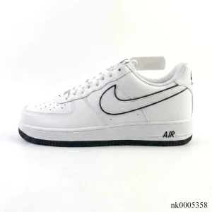 Alternative view of AF 1 '07 Low "White Black Outline Swoosh" Shoes Sneakers - nk0005358