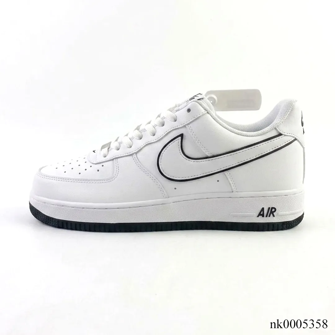 AF 1 '07 Low "White Black Outline Swoosh" Shoes Sneakers - nk0005358 - Image 2