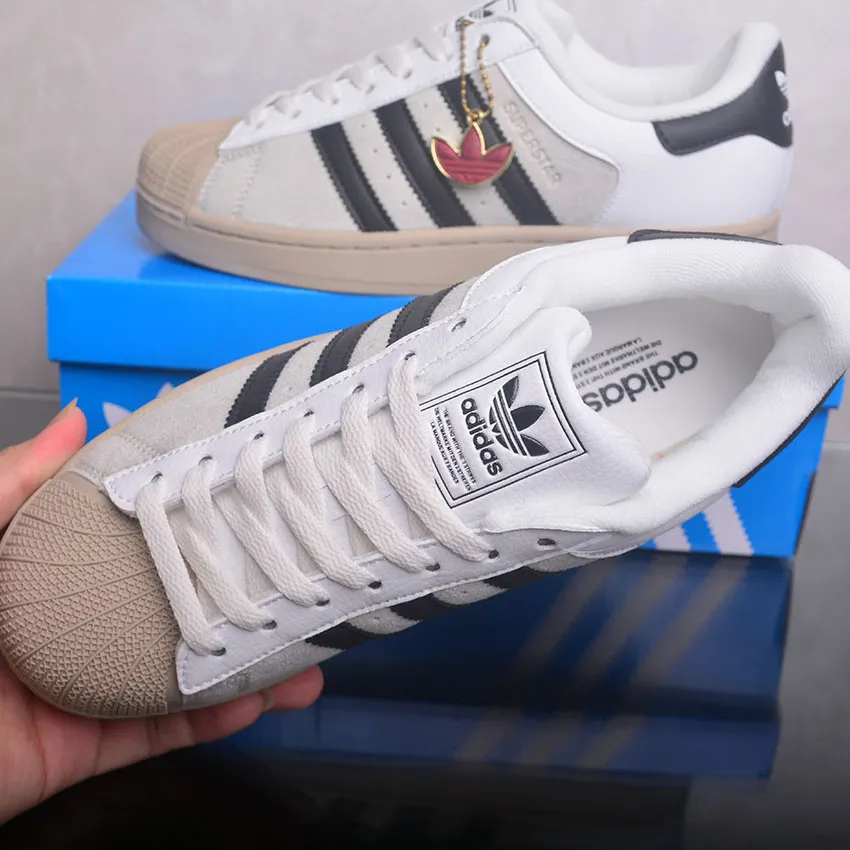 AD Superstar II "Core White / Core Black / Khaki Three" Shoes Sneakers - nk0005443 - Image 11