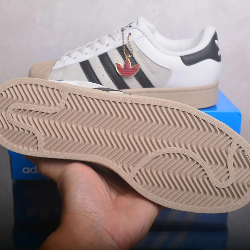 AD Superstar II "Core White / Core Black / Khaki Three" Shoes Sneakers - nk0005443 - Image 8