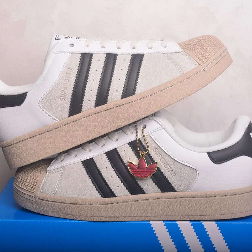 AD Superstar II "Core White / Core Black / Khaki Three" Shoes Sneakers - nk0005443 - Image 9