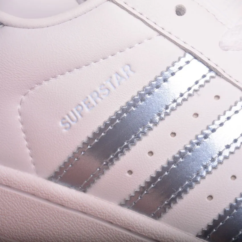 AD Superstar White Silver Metallic Shoes Sneakers - nk0005445 - Image 6