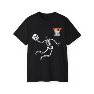 Halloween Basketball Skeleton T-Shirt – POD0016