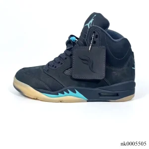 Alternative view of [PREMIUM] AJ 5 Retro SoleFly Black Aurora Green Shoes Sneakers - nk0005505