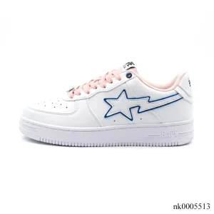 Alternative view of A Bathing Ape Bape Sta BAPY White Pink Shoes Sneakers - nk0005513