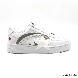 A Bathing Ape Bape Sta OS Shark White Shoes Sneakers - nk0005514