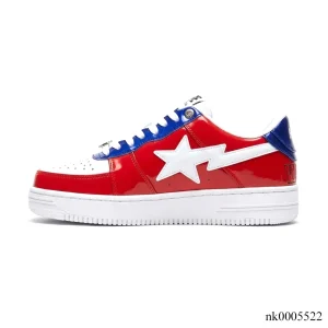 Alternative view of A Bathing Ape Bape Sta Low M2 20th Anniversary Patent Red Shoes Sneakers - nk0005522