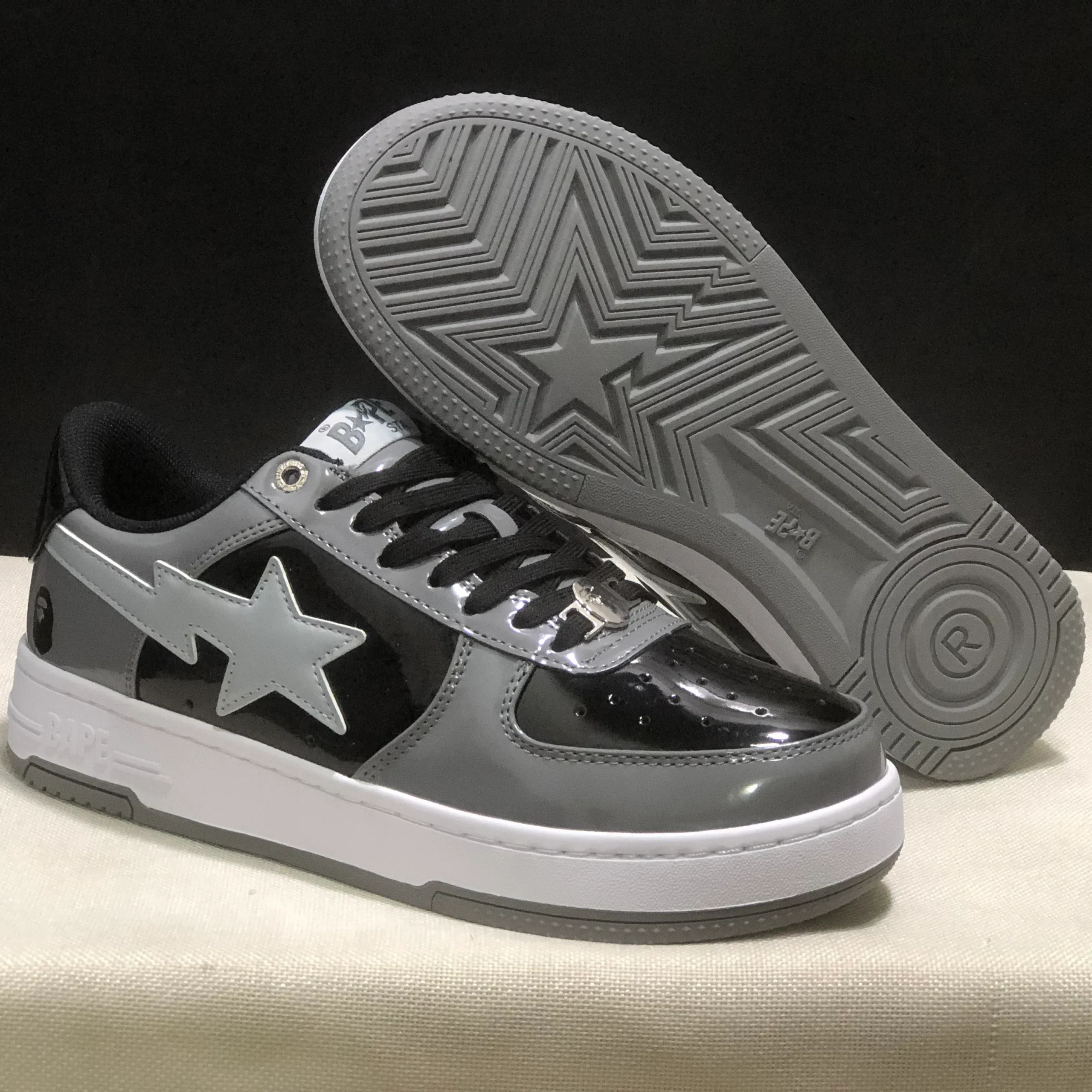 Bapesta #1 M1 'Grey' Shoes Sneakers - nk0005523 - Image 6