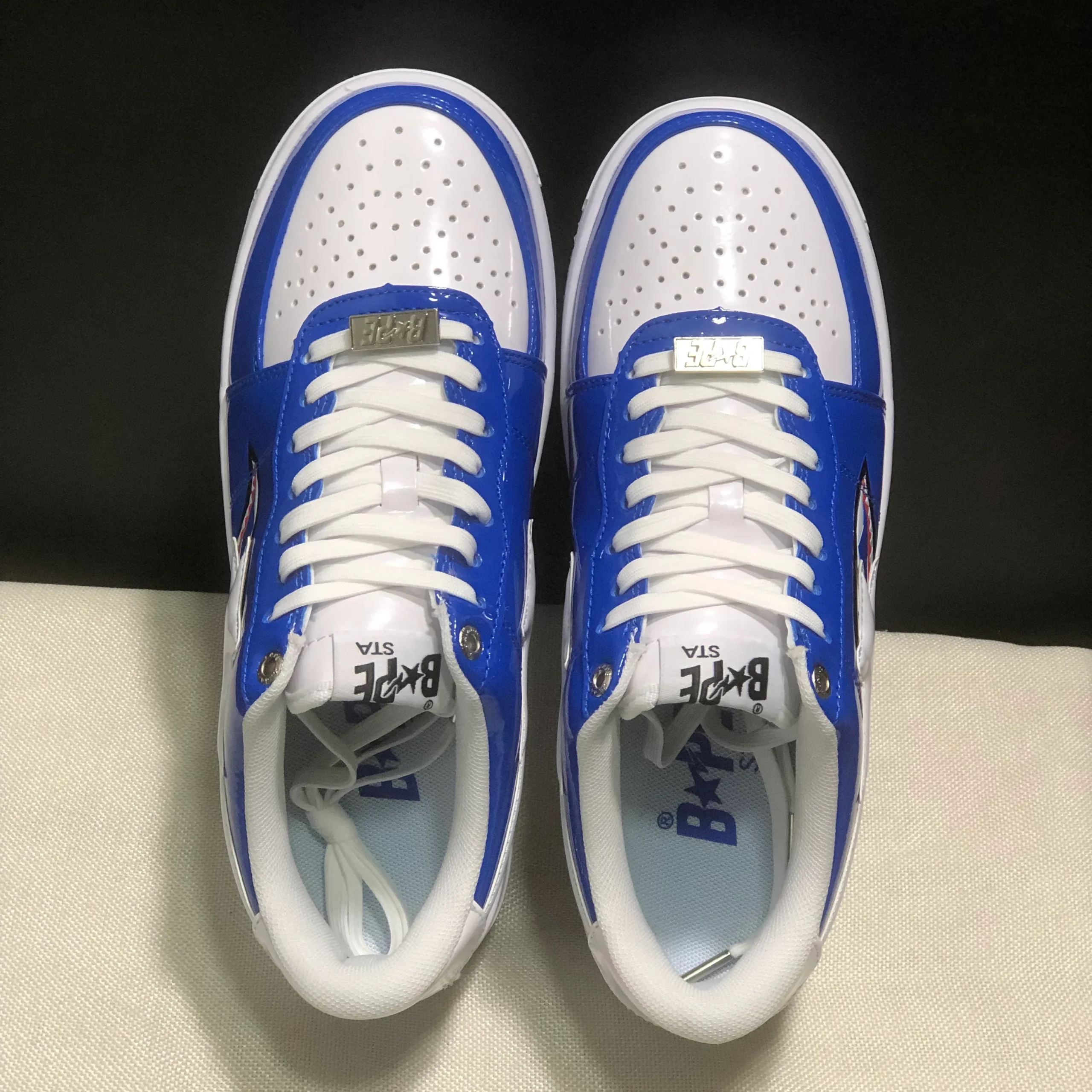 Bapesta Low M1 'Shark Face - Blue' Shoes Sneakers - nk0005526 - Image 7