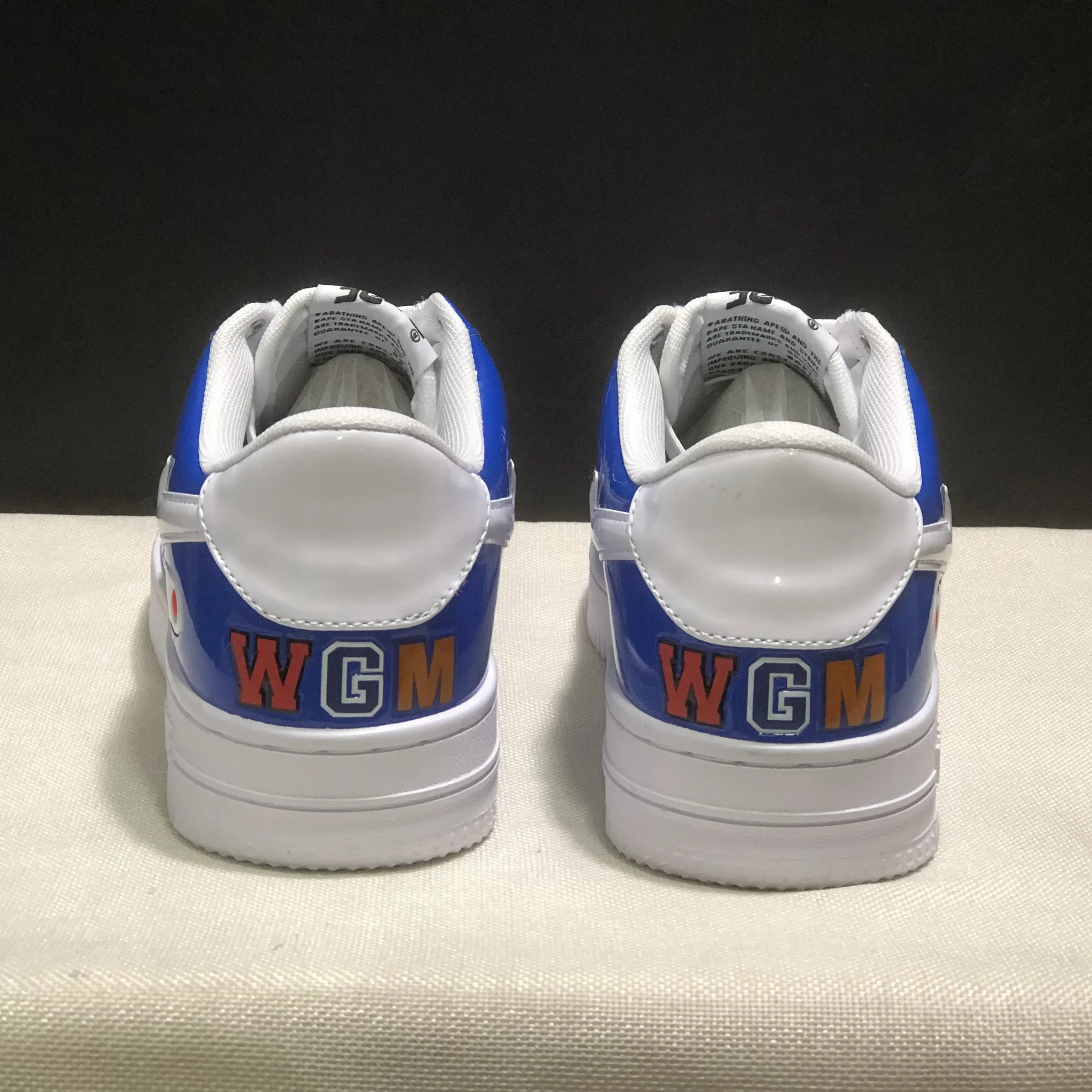 Bapesta Low M1 'Shark Face - Blue' Shoes Sneakers - nk0005526 - Image 8