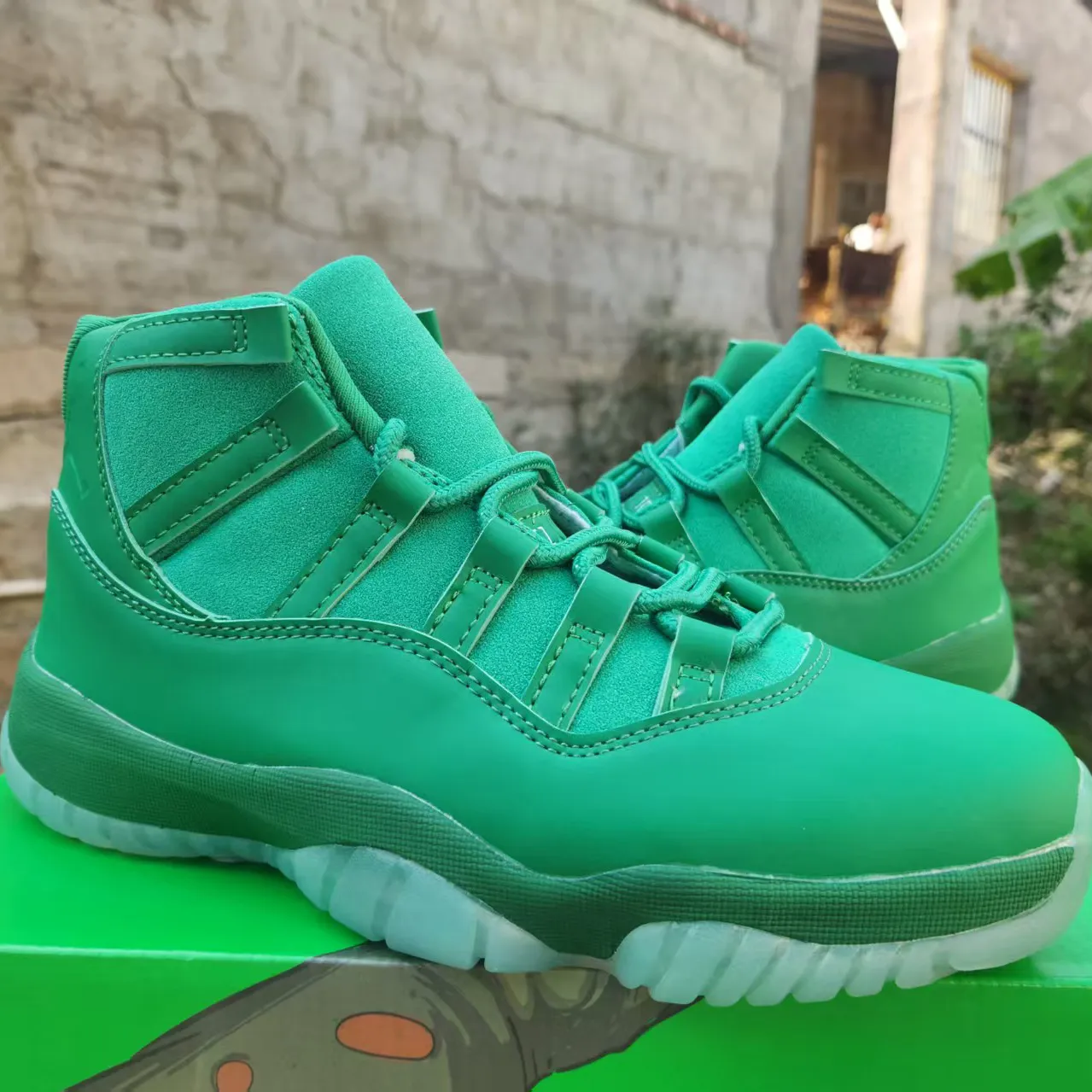 AJ 11 “Green Screen” Shoes Sneakers - nk0005529 - Image 5